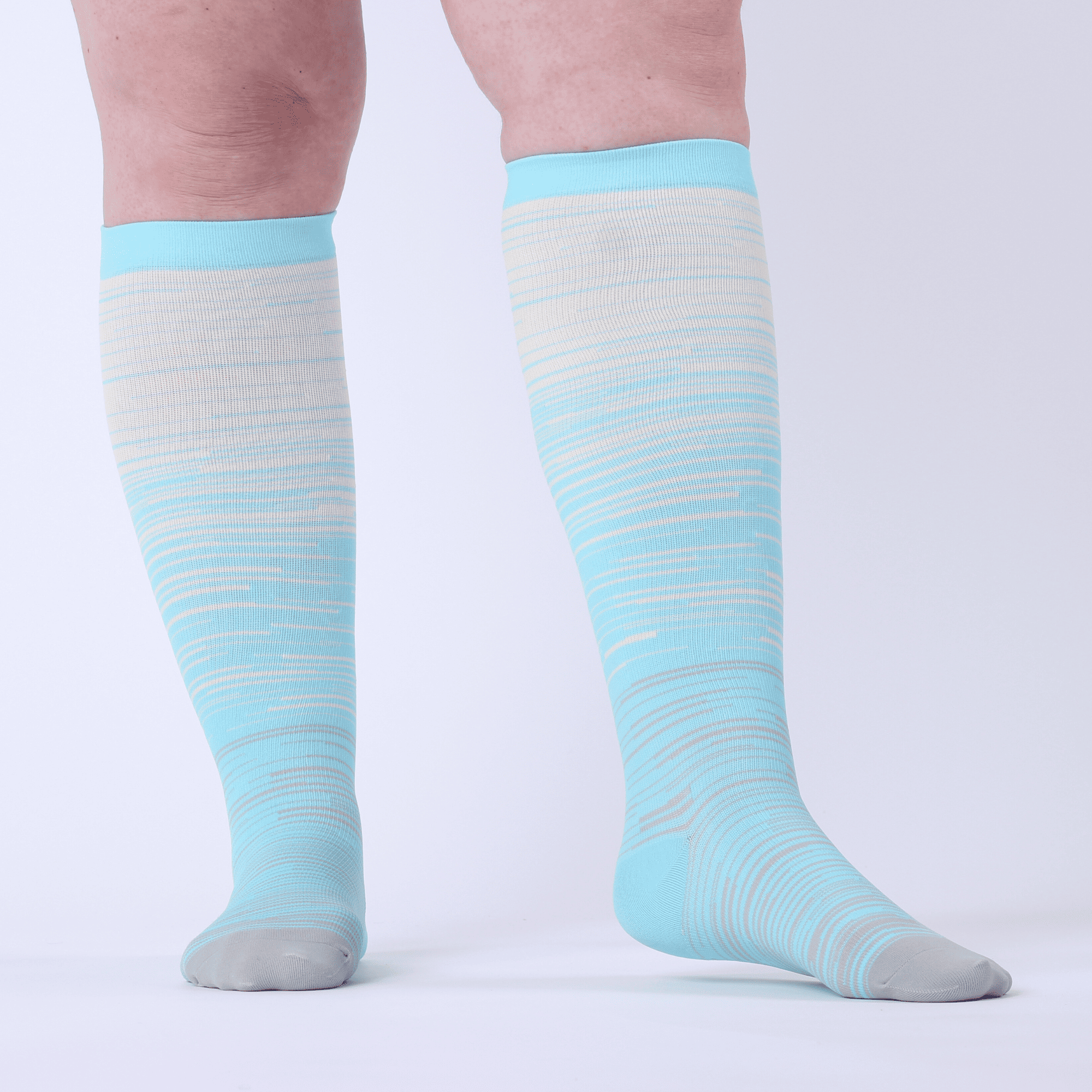 Kompressionsstrümpfe extra breit blauer Traum VeinUp
