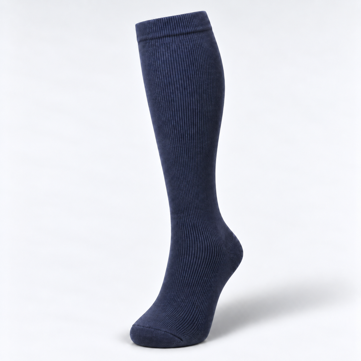 Dunkelblauer Kompressionsstrumpf, Modell Ozean - Vein Up 